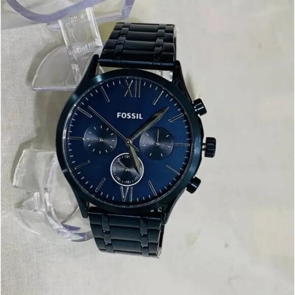 Fossil BQ2403 Fenmore Multifunction Navy Stainless Steel Watch BQM2403
